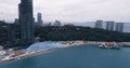 Skyline of Pattaya from aerial view, Pattaya city, Chonburi