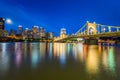 Skyline of Pittsburgh, Pennsylvania fron Allegheny Landing across the Allegheny River