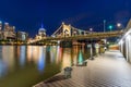 Skyline of Pittsburgh, Pennsylvania fron Allegheny Landing across the Allegheny River Royalty Free Stock Photo