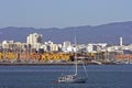 Skyline of Portimao in Portugal Royalty Free Stock Photo