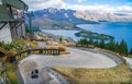 The skyline Queenstown Luge is one of the most famous activity on Queenstown skyline, New Zealand.