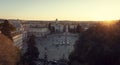 Skyline of Rome city with view on Piazza del Popolo