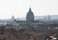 Skyline of Rome towards San Carlo al Corso