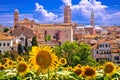 Skyline and rooftops of Venice view from sunflower terrace