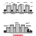 Skyline Saga Explore the Majesty of Cities with Our Diverse Vector Silhouette Library