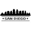 San Diego Skyline City Icon Vector Art Design