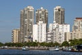 View of Santos city, Sao Paulo state Brazil Royalty Free Stock Photo