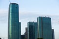 The skyline of Seattle with new buildings under construction Royalty Free Stock Photo