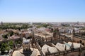 Skyline of Seville and Cathedral of Seville -- Cathedral of Saint Mary of the See, Andalusia, Spain Royalty Free Stock Photo