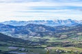 Skyline of Seyne les Alpes Royalty Free Stock Photo