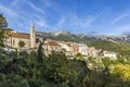 Skyline of Seyne les Alpes Royalty Free Stock Photo