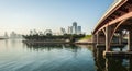 Skyline of Sharjah City, United Arab Emirates Royalty Free Stock Photo