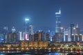 Skyline of Shenzhen City, China at night