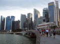 Skyline of the Singapore Central Business District