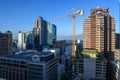 Skyline with skyscraper under construction at Cape Town on South Africa