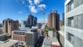 Skyline with skyscraper under construction at Cape Town on South Africa