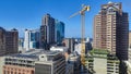 Skyline with skyscraper under construction at Cape Town on South Africa