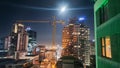 Skyline with skyscraper under construction at Cape Town on South Africa