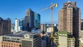 Skyline with skyscraper under construction at Cape Town on South Africa