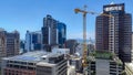 Skyline with skyscraper under construction at Cape Town on South Africa