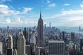 Skyline of skyscrapers of Manhattan, New York City, USA Royalty Free Stock Photo