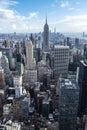 Skyline of skyscrapers of Manhattan, New York City, USA Royalty Free Stock Photo