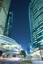 Skyline of skyscrapers at Shiodome Area in Shimbashi district, Tokyo Royalty Free Stock Photo
