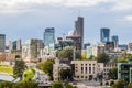 Skyline of Snipiskes neigborhood in Vilnius, Lithuan Royalty Free Stock Photo