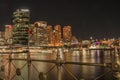 Skyline of Sydney CBD, night view.