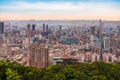 Skyline of Taipei cityscape Taipei 101 building of Taipei financial city ,Taiwan