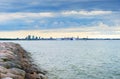 Skyline Tallinn sea harbor Estonia