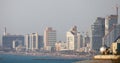 Skyline of Tel Aviv, Israel Royalty Free Stock Photo