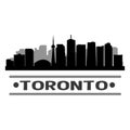 Toronto Skyline City Icon Vector Art Design Royalty Free Stock Photo