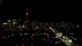 Skyline of Toronto at night. Canada. Royalty Free Stock Photo