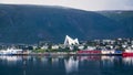 Skyline of Tromso in Norway Royalty Free Stock Photo