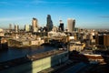 Skyline twilight with City of London skyscrapers and office buildings Royalty Free Stock Photo