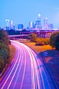 Skyline of uptown Charlotte Royalty Free Stock Photo