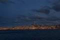 The skyline of Valletta harbour in Malta Royalty Free Stock Photo