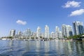 Skyline of Vancouver, Canada on a warm summer day Royalty Free Stock Photo