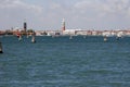 Skyline of Venice from Lido, Italy