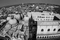 Skyline of venice from san marco tower Royalty Free Stock Photo