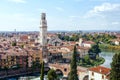 Skyline of Verona city from Castel San Pietro