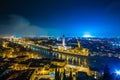 Skyline of Verona in Italy at night Royalty Free Stock Photo