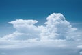 Skyline View above the Clouds from air plane Royalty Free Stock Photo