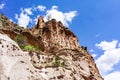 The Canyons and Alcove House at Bandelier National Monument Park in Los Alamos, New Mexico Royalty Free Stock Photo