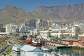 Skyline view of Cape Town Waterfront, South Africa Royalty Free Stock Photo