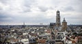 Skyline view of the city of Utrecht Royalty Free Stock Photo