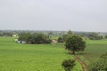 Skyline view of indian village farm