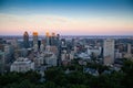 Skyline view Montreal Royalty Free Stock Photo