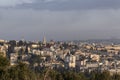 Skyline view of the Old City of Jerusalem looking north Royalty Free Stock Photo